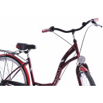 Mestský bicykel 28 Fuzlu Arizona S-3 Bordový